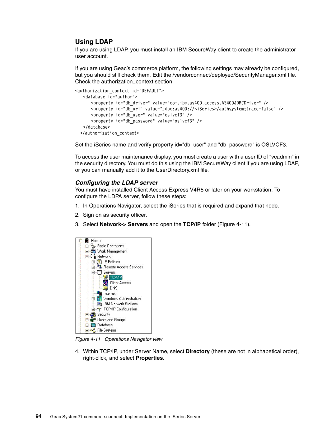 IBM SG24-6526-00 manual Using Ldap, Configuring the Ldap server 