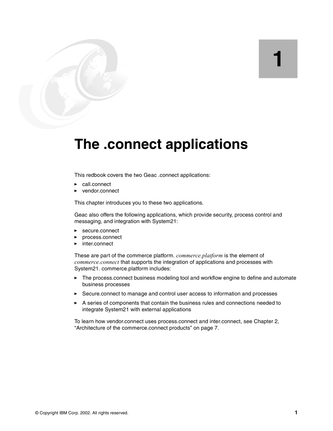 IBM SG24-6526-00 manual connect applications 