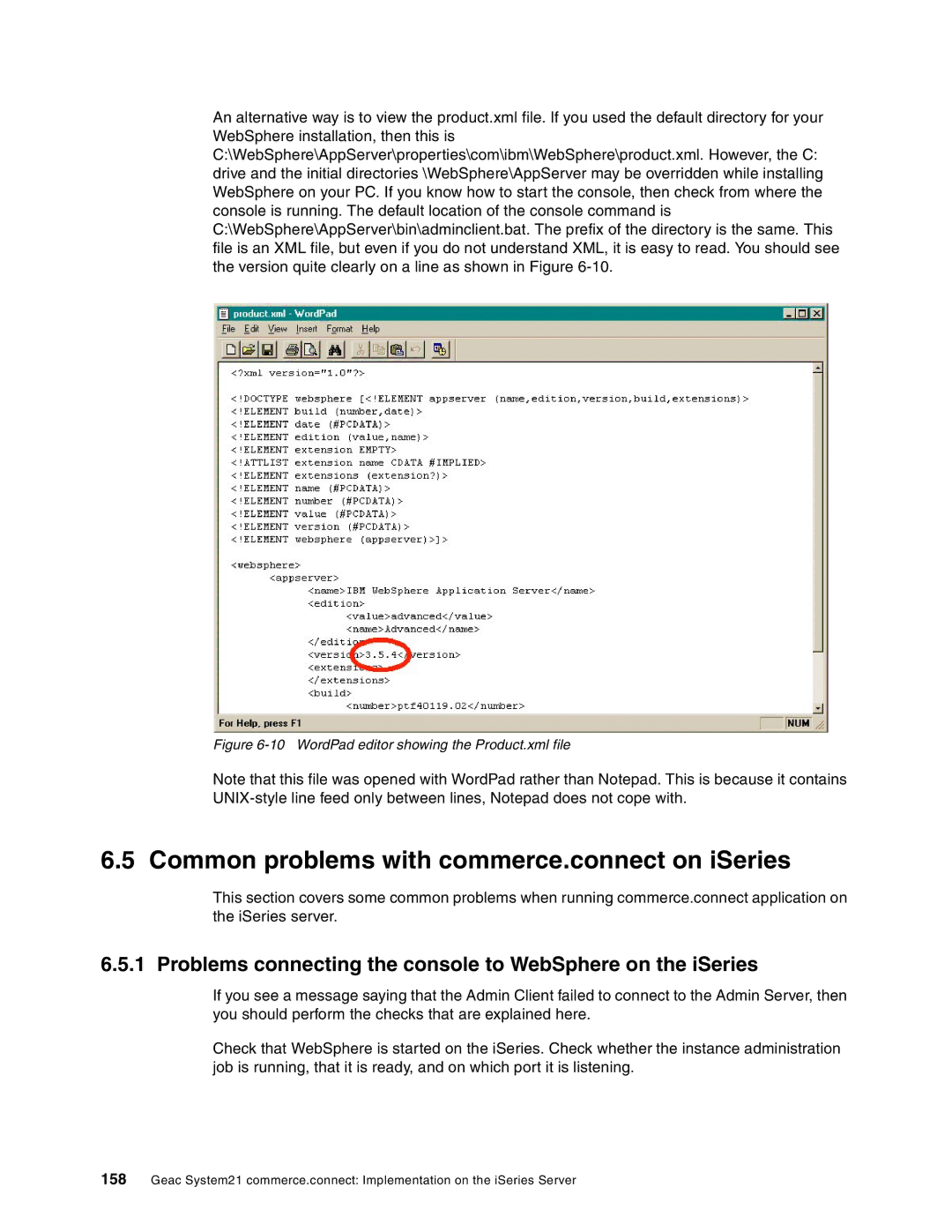 IBM SG24-6526-00 manual Common problems with commerce.connect on iSeries 