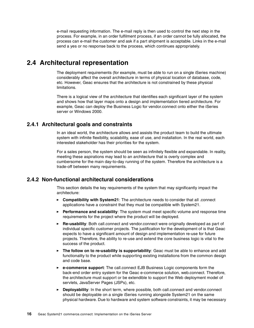 IBM SG24-6526-00 manual Architectural representation, Architectural goals and constraints 