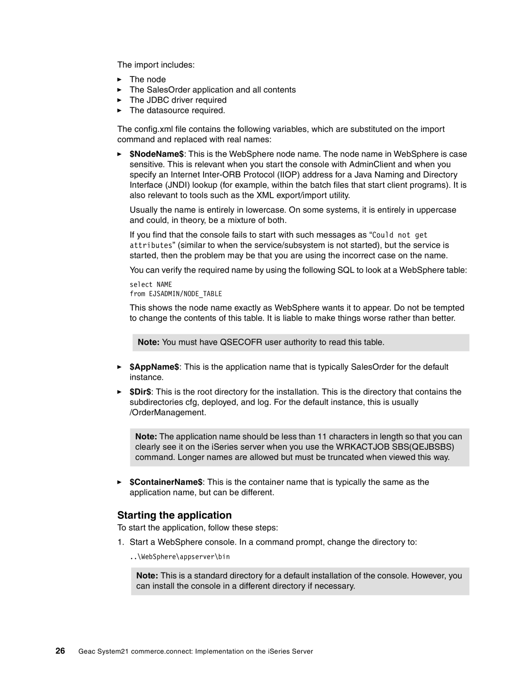 IBM SG24-6526-00 manual Starting the application 