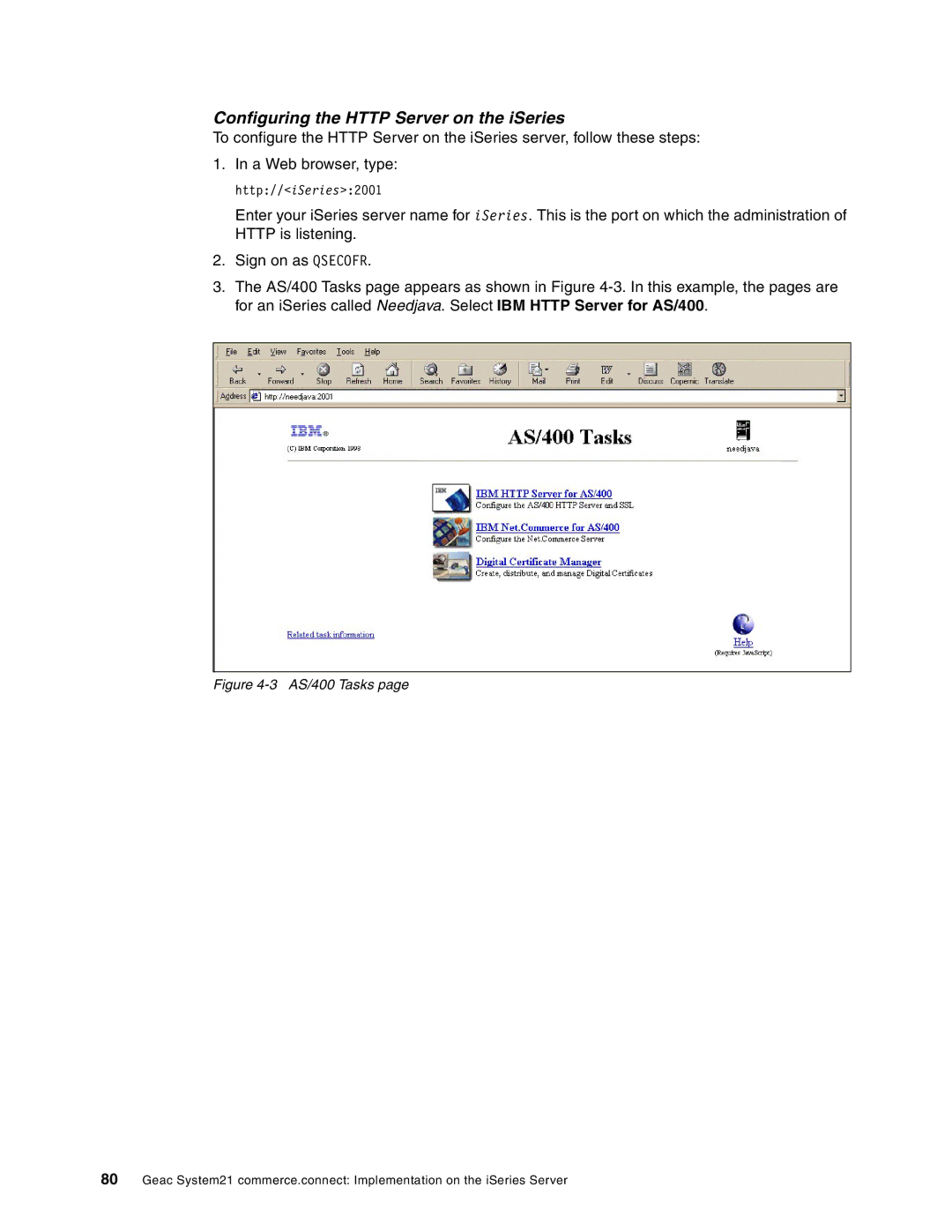 IBM SG24-6526-00 manual AS/400 Tasks 