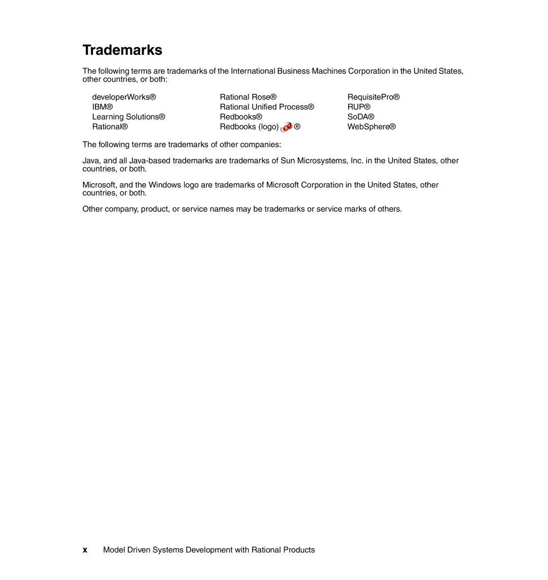 IBM SG24-7368-00 manual Trademarks, Rup 