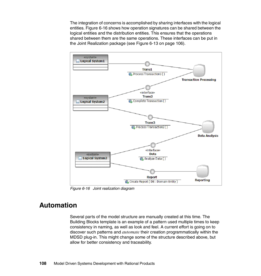 IBM SG24-7368-00 manual Automation, Joint realization diagram 