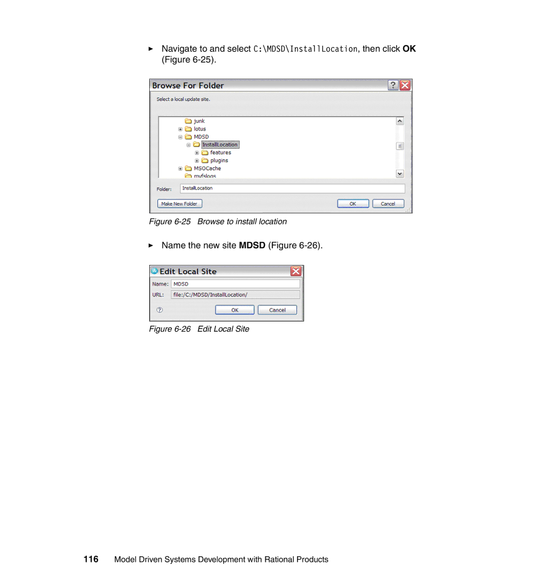 IBM SG24-7368-00 manual Name the new site Mdsd Figure 