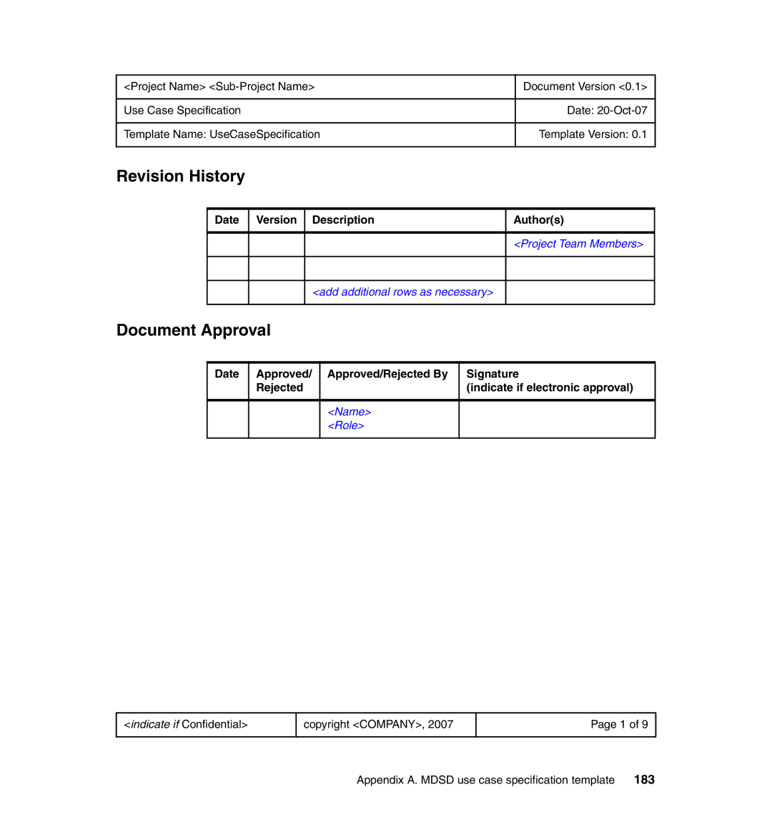 IBM SG24-7368-00 manual Revision History, Document Approval 