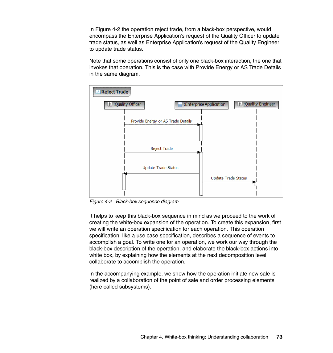 IBM SG24-7368-00 manual Black-box sequence diagram 