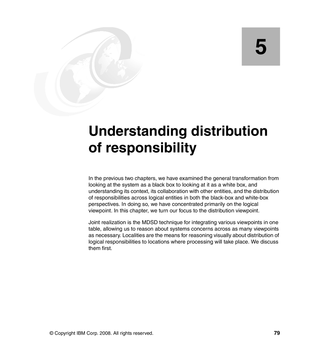 IBM SG24-7368-00 manual Understanding distribution of responsibility 