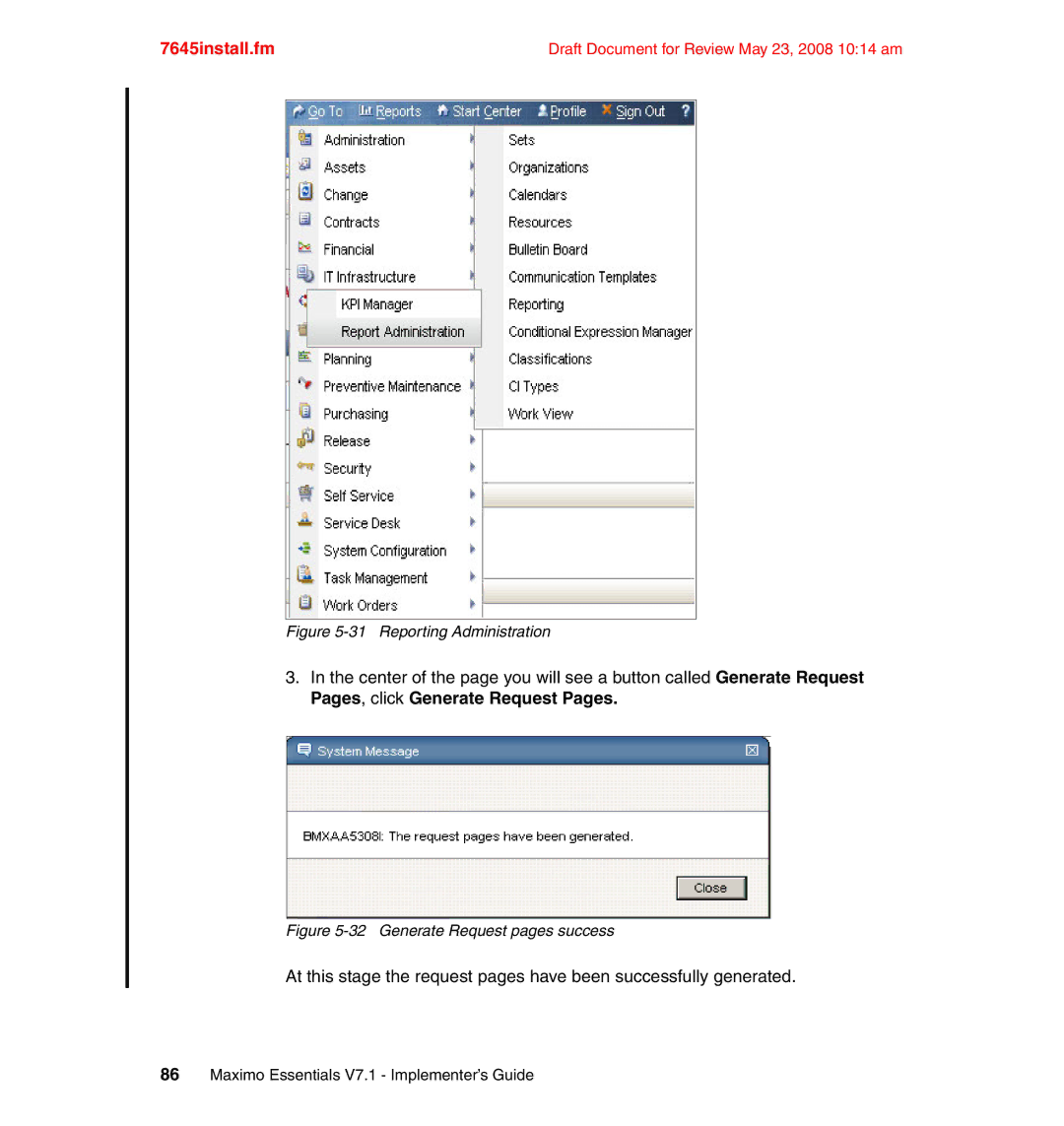 IBM SG24-7645-00 manual Reporting Administration 