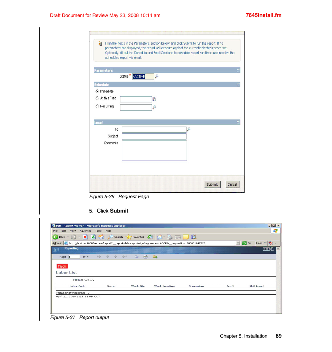 IBM SG24-7645-00 manual Click Submit 