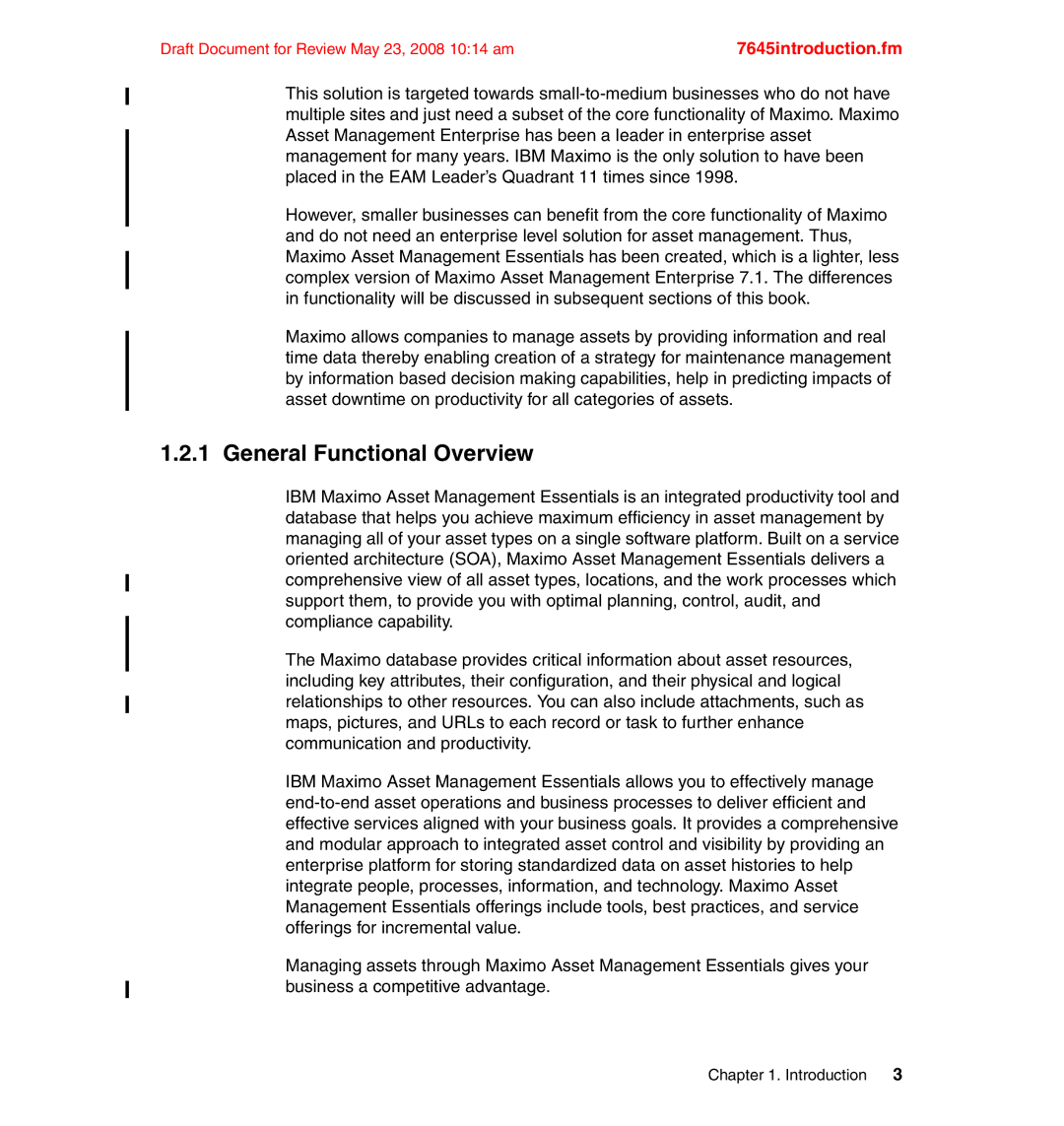 IBM SG24-7645-00 manual General Functional Overview 