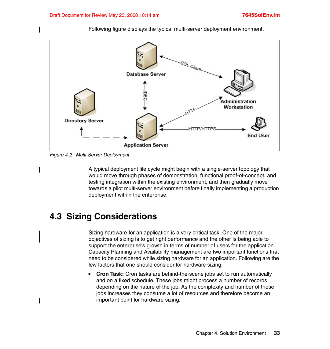 IBM SG24-7645-00 manual Sizing Considerations, Multi-Server Deployment 