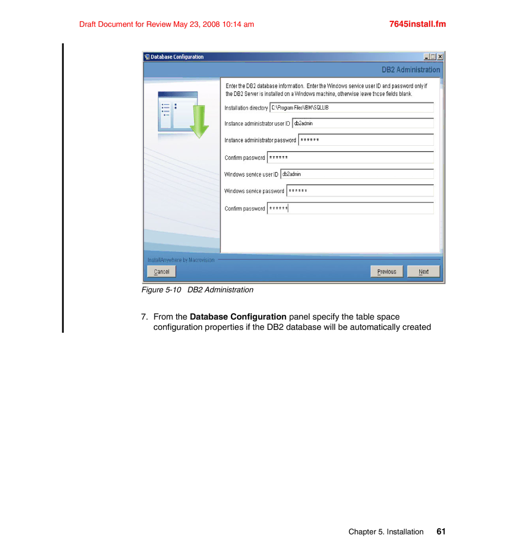 IBM SG24-7645-00 manual 10 DB2 Administration 