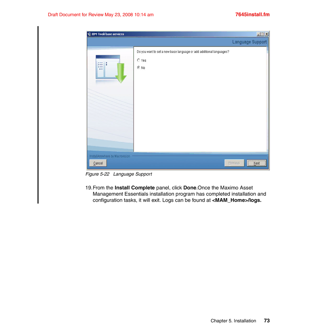 IBM SG24-7645-00 manual Language Support 