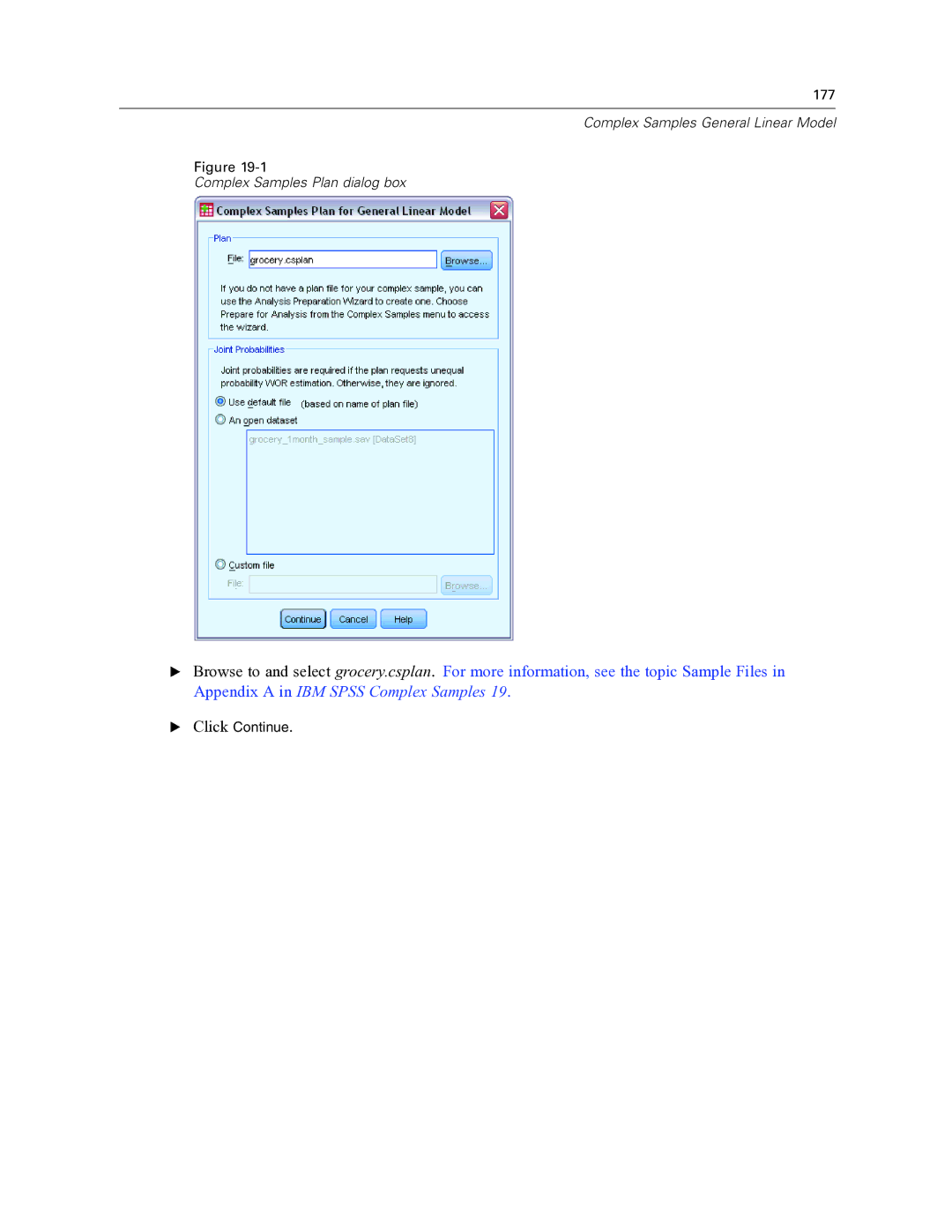 IBM SPSS COMPLEX SAMPLES 19 manual 177 