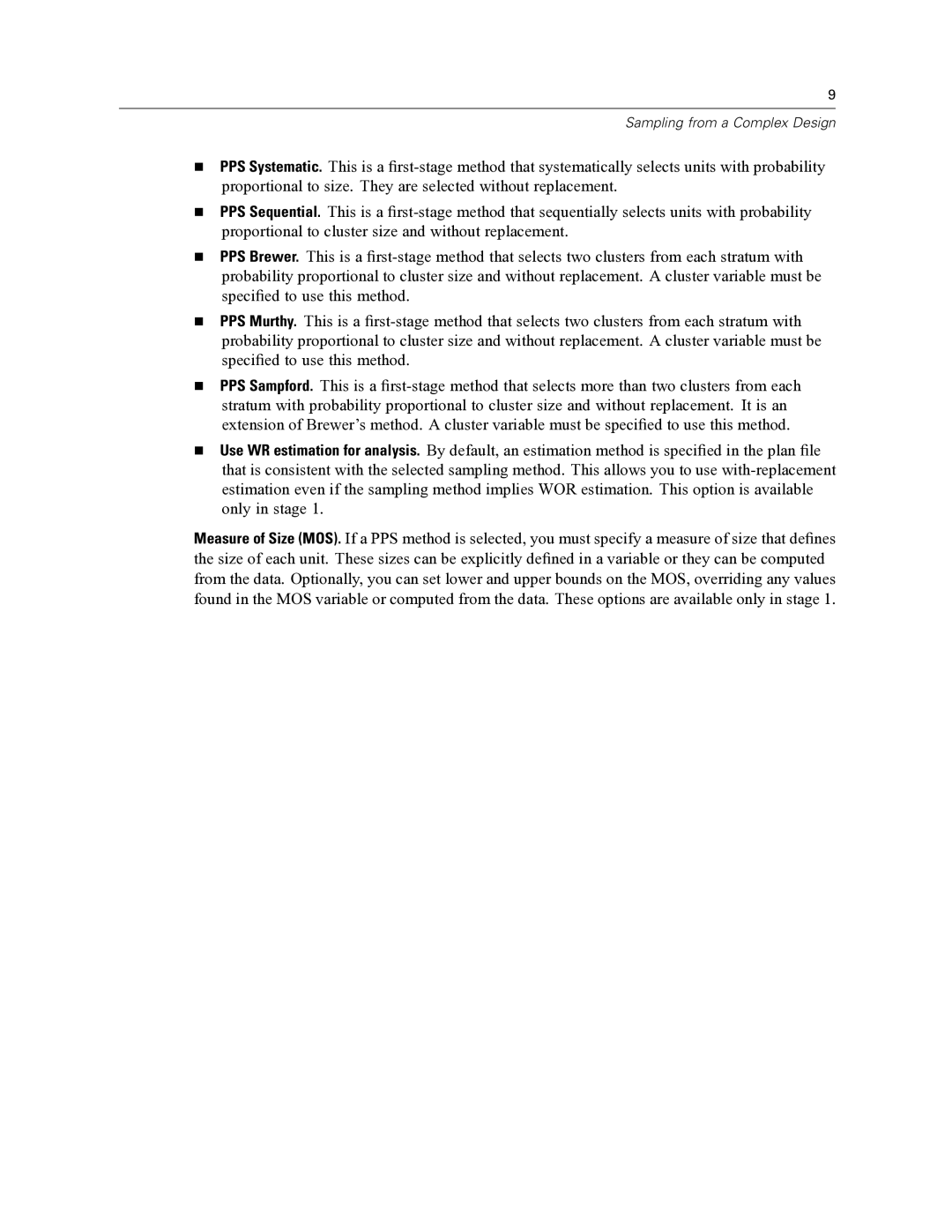 IBM SPSS COMPLEX SAMPLES 19 manual Sampling from a Complex Design 