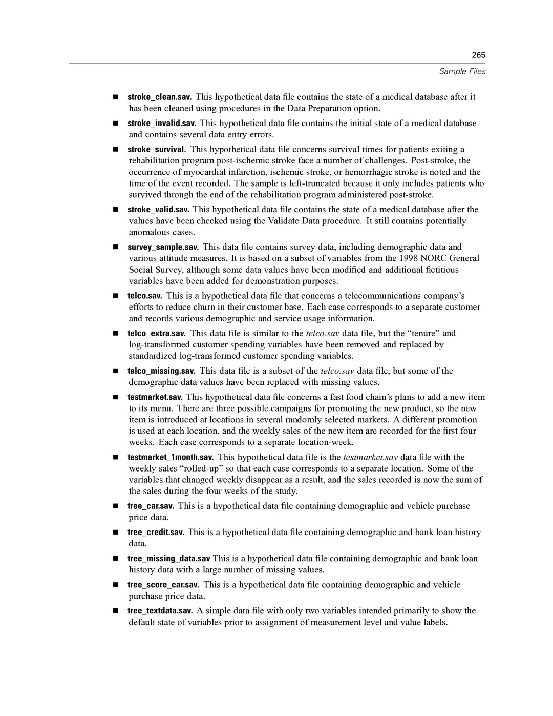 IBM SPSS COMPLEX SAMPLES 19 manual 265 