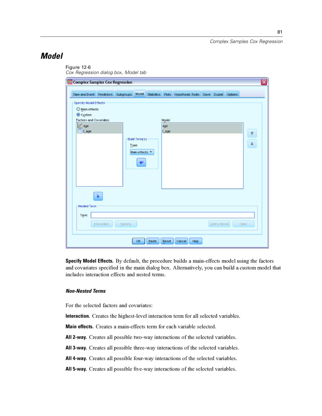 IBM SPSS COMPLEX SAMPLES 19 manual Model 