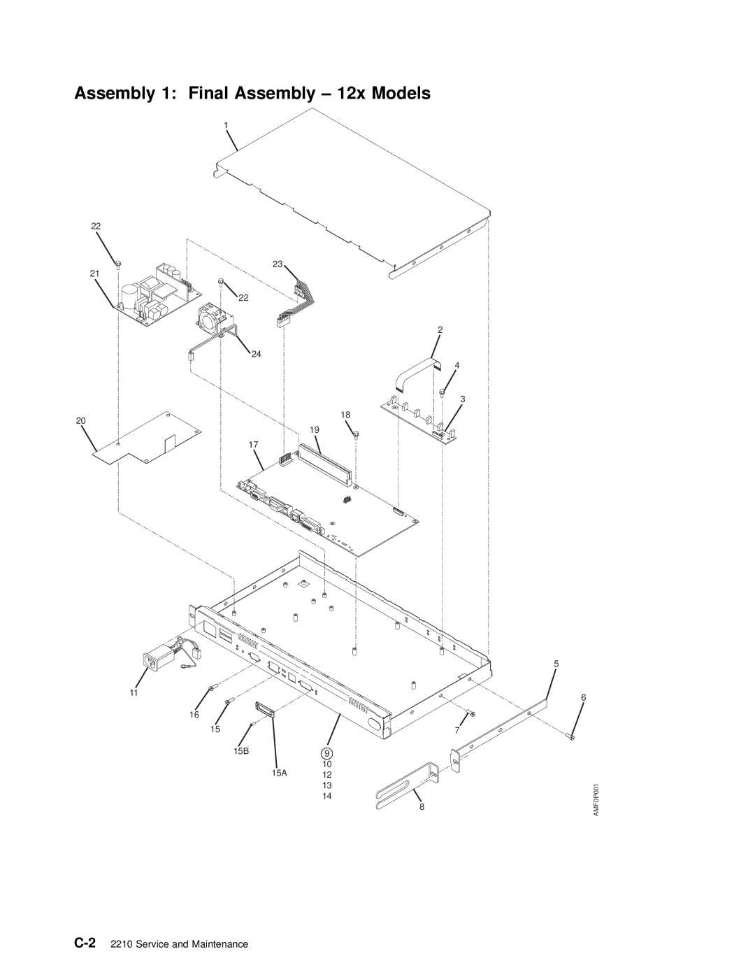 IBM SY27-0345-06 manual Assembly 1 Final Assembly 12x Models 