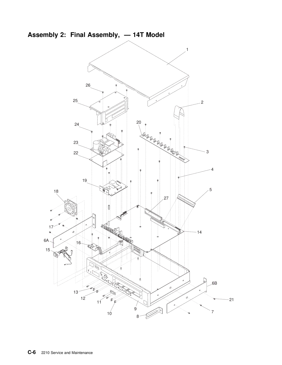 IBM SY27-0345-06 manual Assembly 2 Final Assembly, 14T Model 