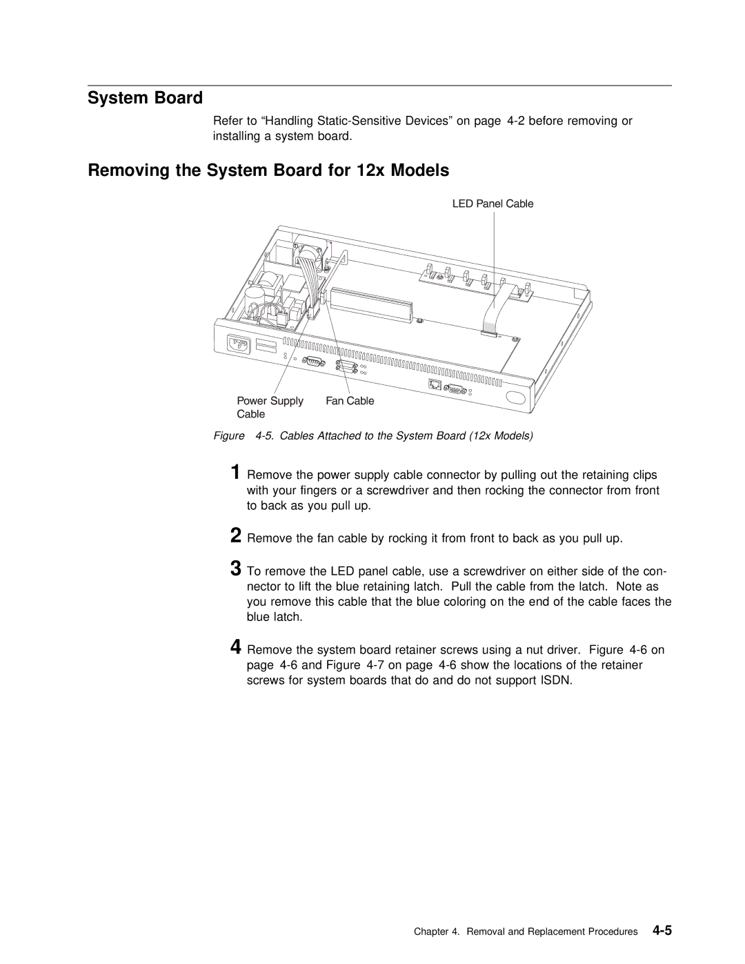 IBM SY27-0345-06 manual Removing the System Board for 12x Models 