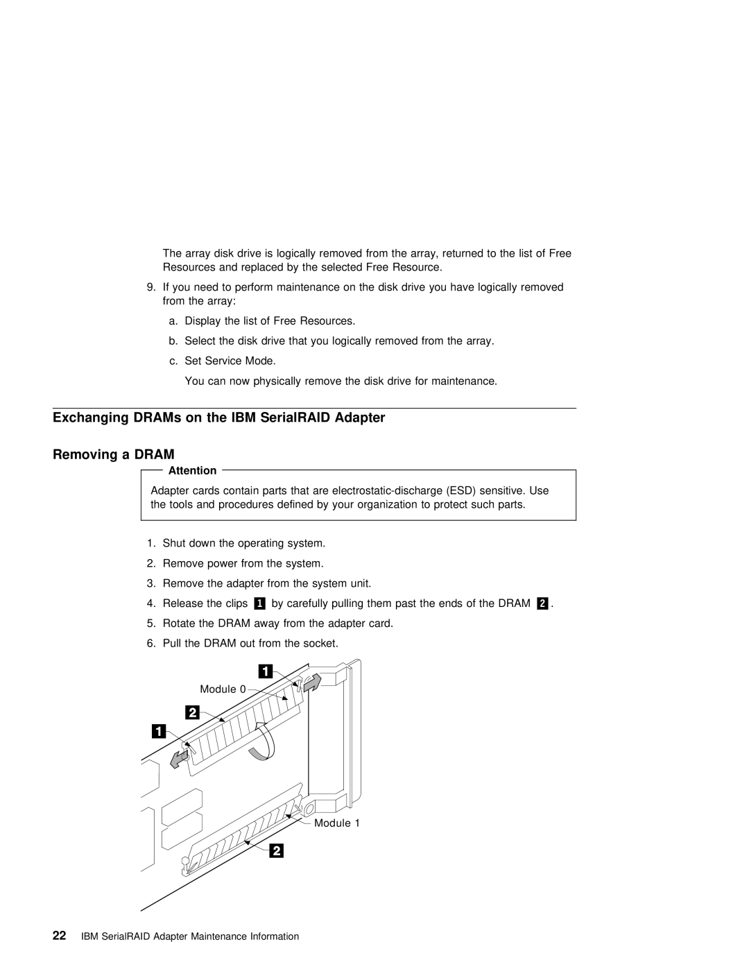 IBM SY33-0193-00 manual Module IBM SerialRAID Adapter Maintenance Information 