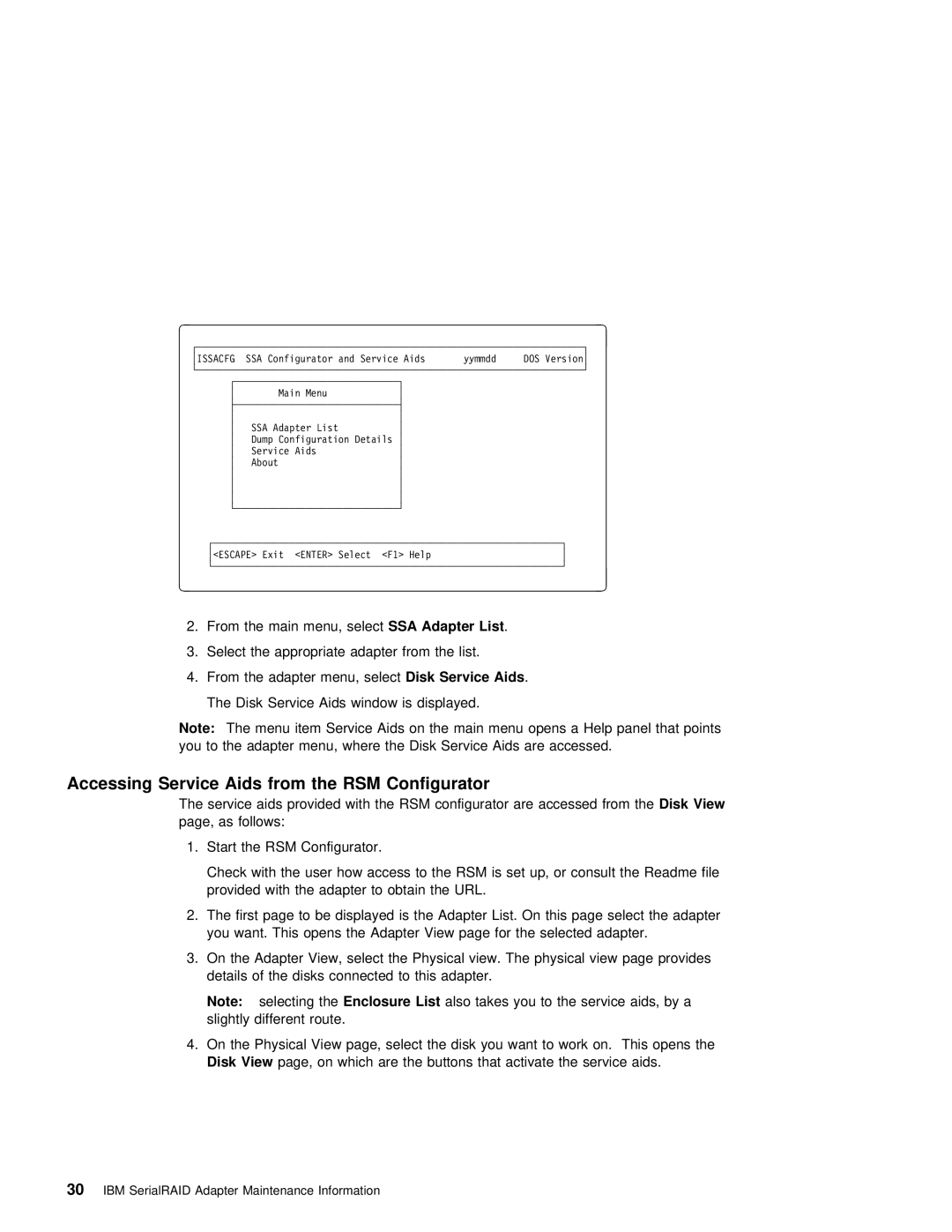 IBM SY33-0193-00 manual Accessing Service Aids, Configurator 