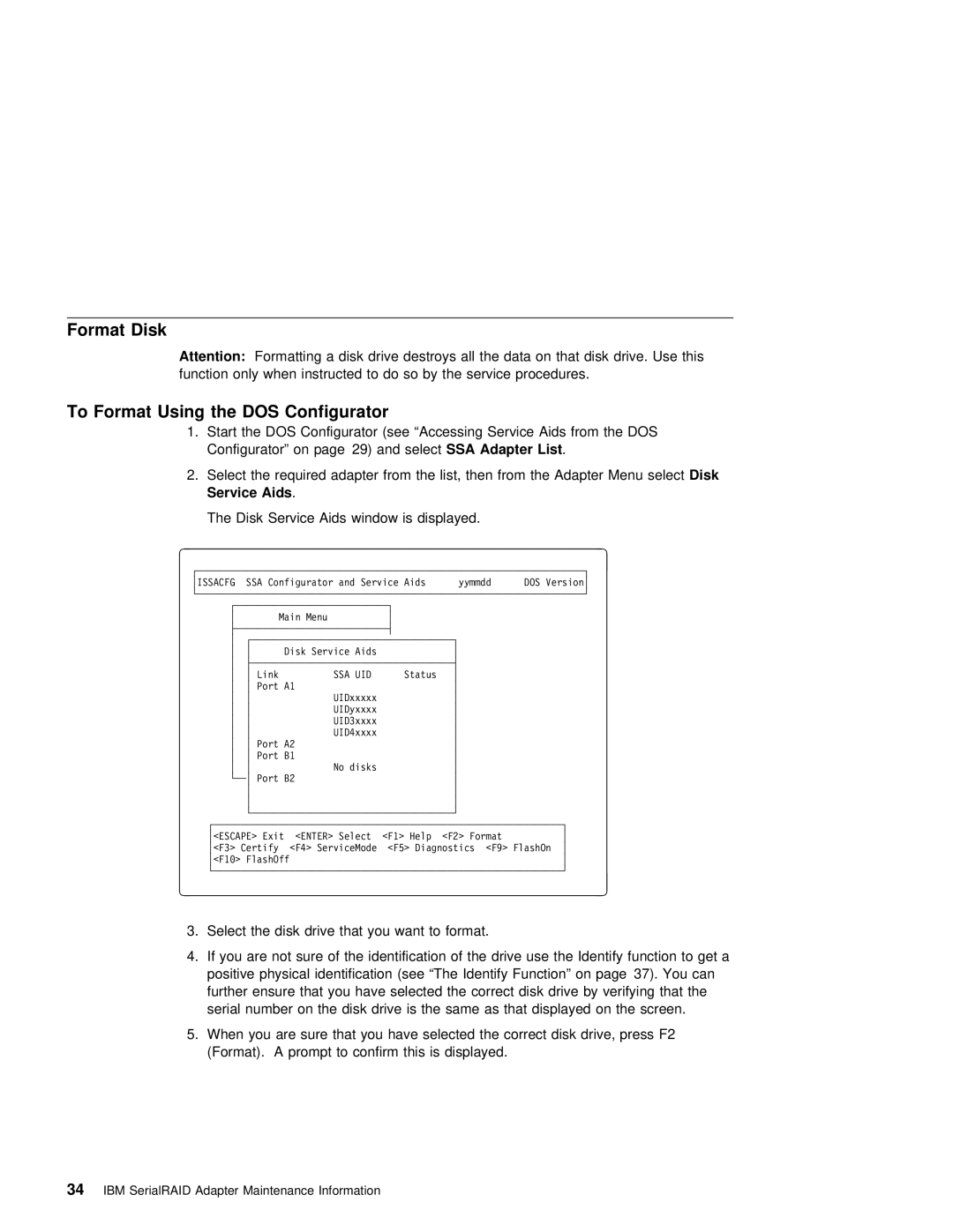 IBM SY33-0193-00 manual Format Disk To Format Using the DOS Configurator, Aids 