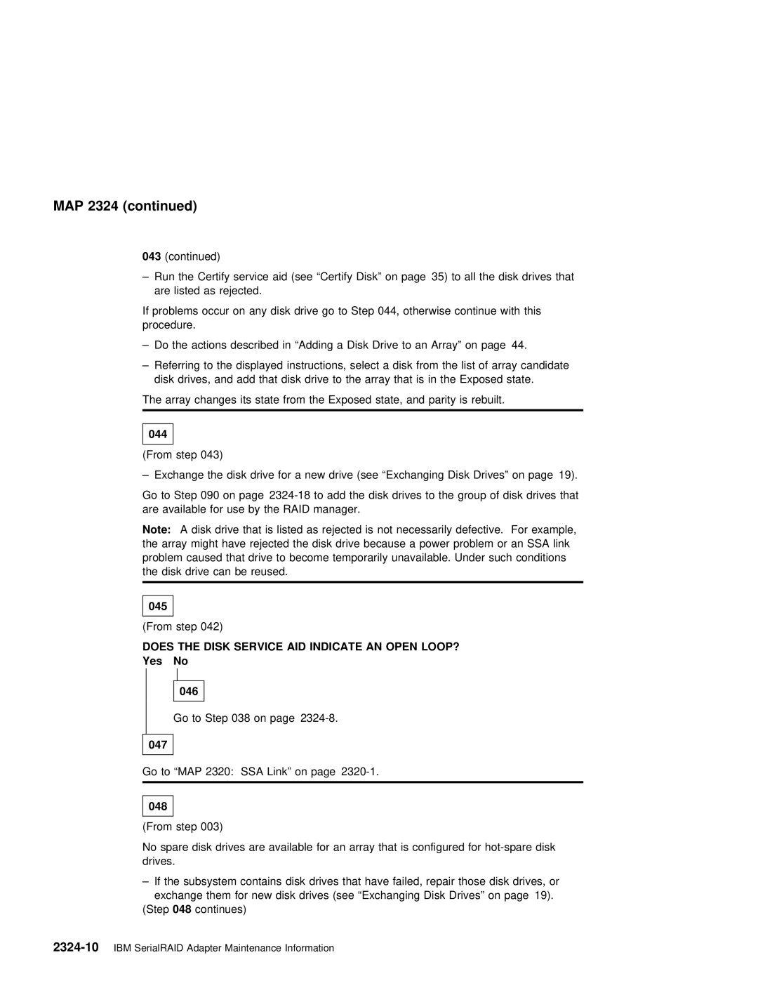 IBM SY33-0193-00 manual Yes 046, 047, 048 