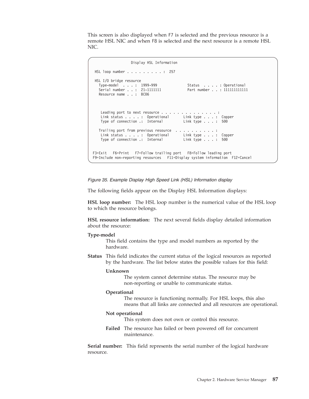 IBM SY44-5902-05 manual Type-model, Unknown, Operational, Not operational 