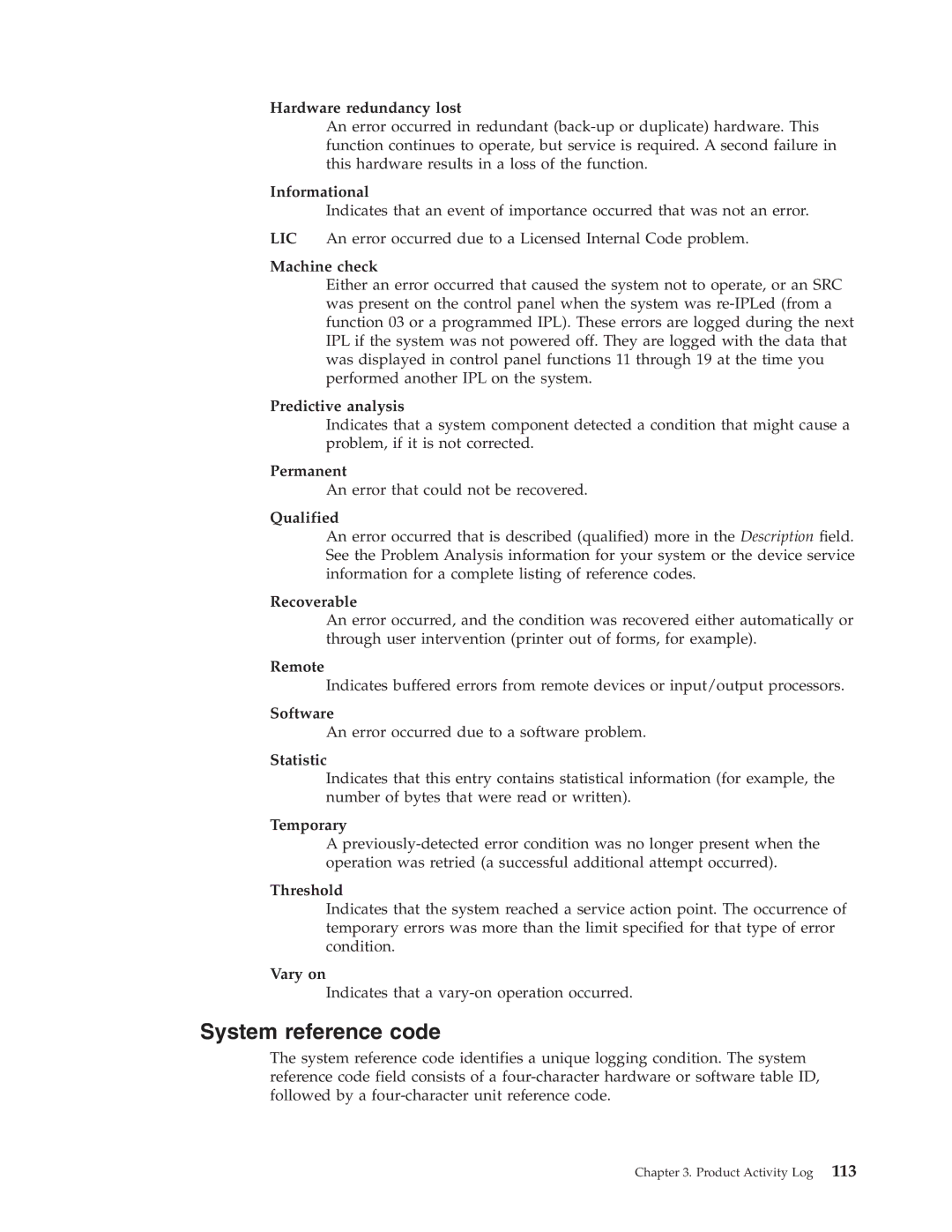 IBM SY44-5902-05 manual System reference code 