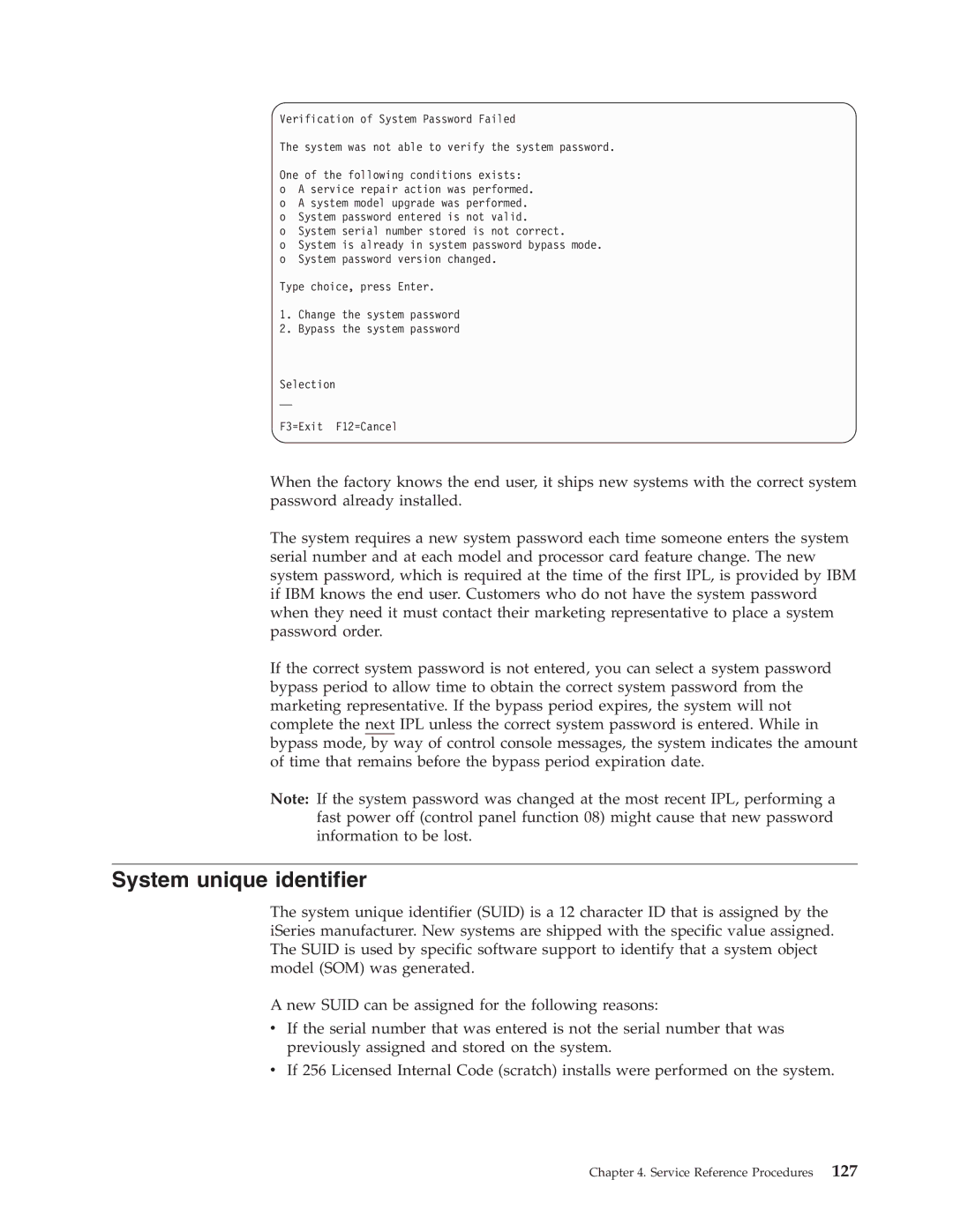 IBM SY44-5902-05 manual System unique identifier 