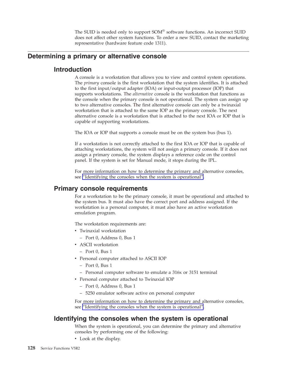 IBM SY44-5902-05 manual Determining a primary or alternative console Introduction, Primary console requirements 