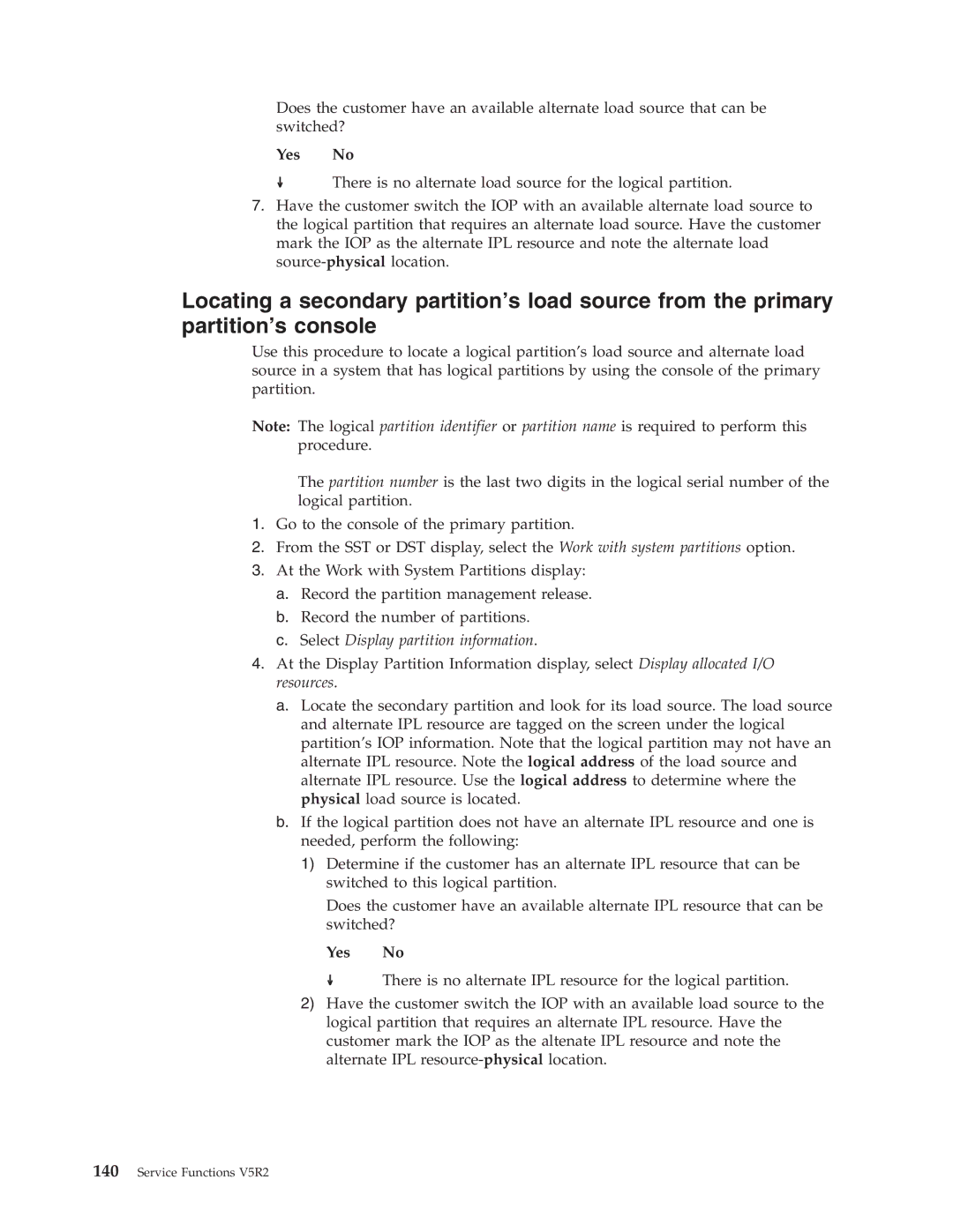 IBM SY44-5902-05 manual Yes No 