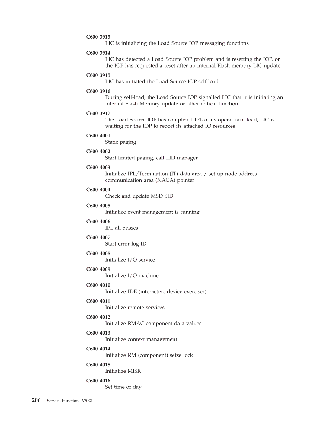 IBM SY44-5902-05 manual LIC is initializing the Load Source IOP messaging functions 