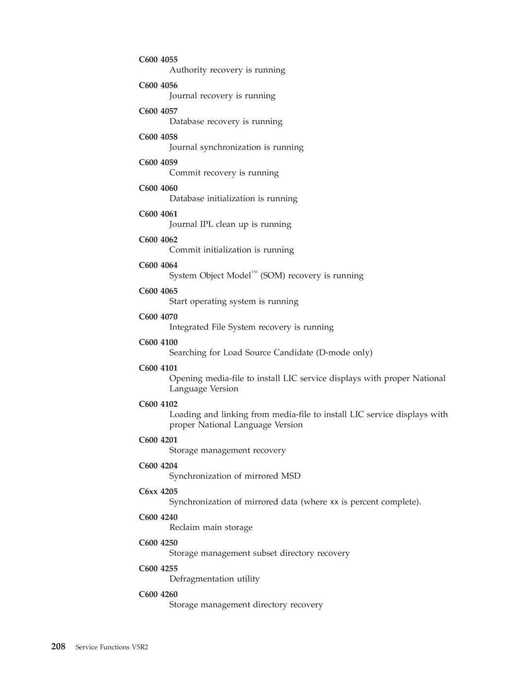 IBM SY44-5902-05 manual Authority recovery is running 