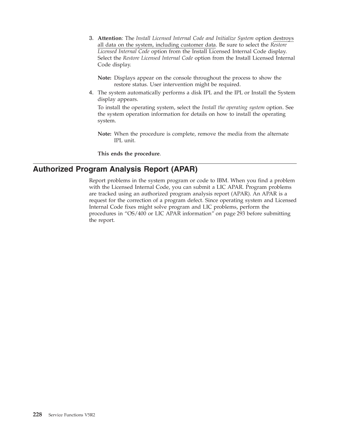 IBM SY44-5902-05 manual Authorized Program Analysis Report Apar 