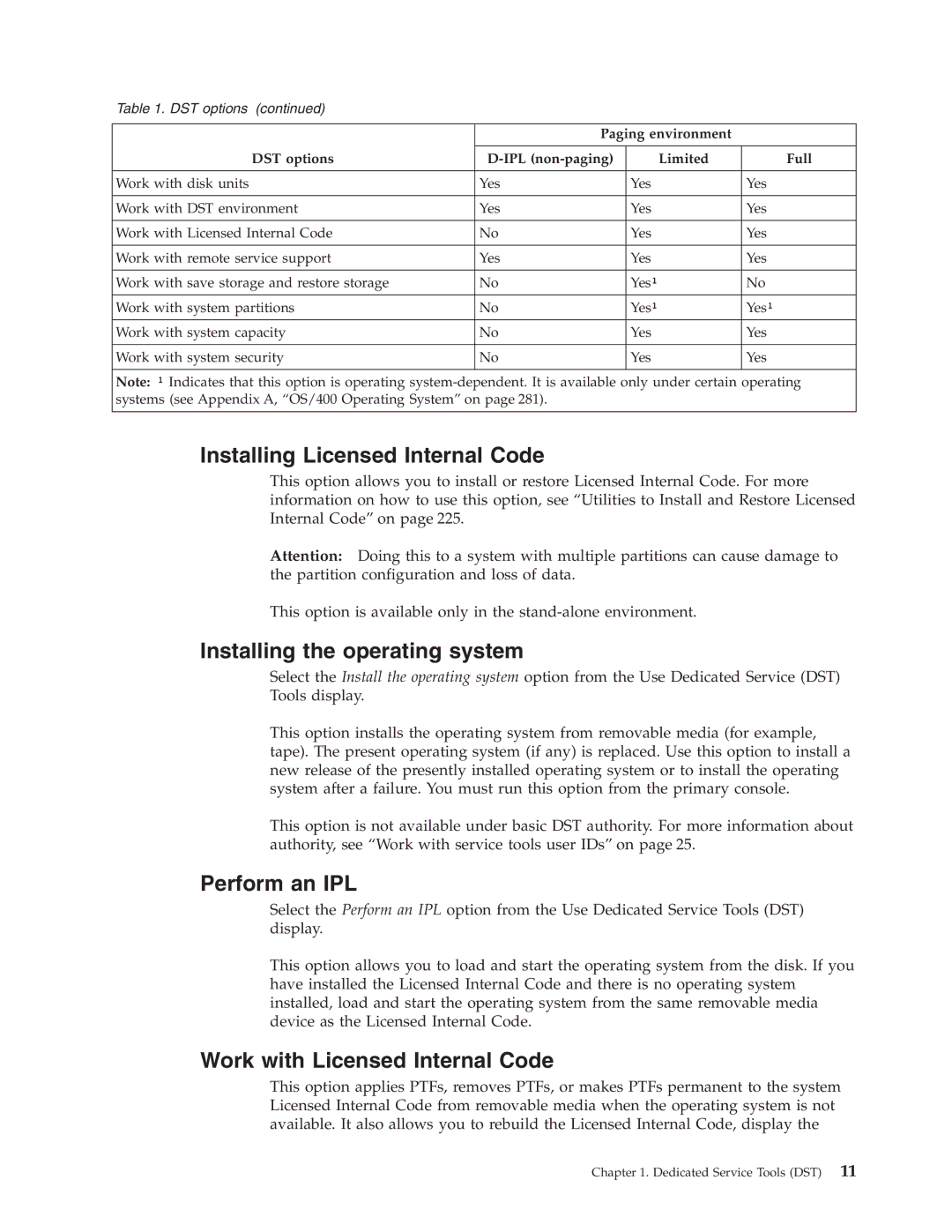 IBM SY44-5902-05 manual Installing Licensed Internal Code, Installing the operating system, Perform an IPL 