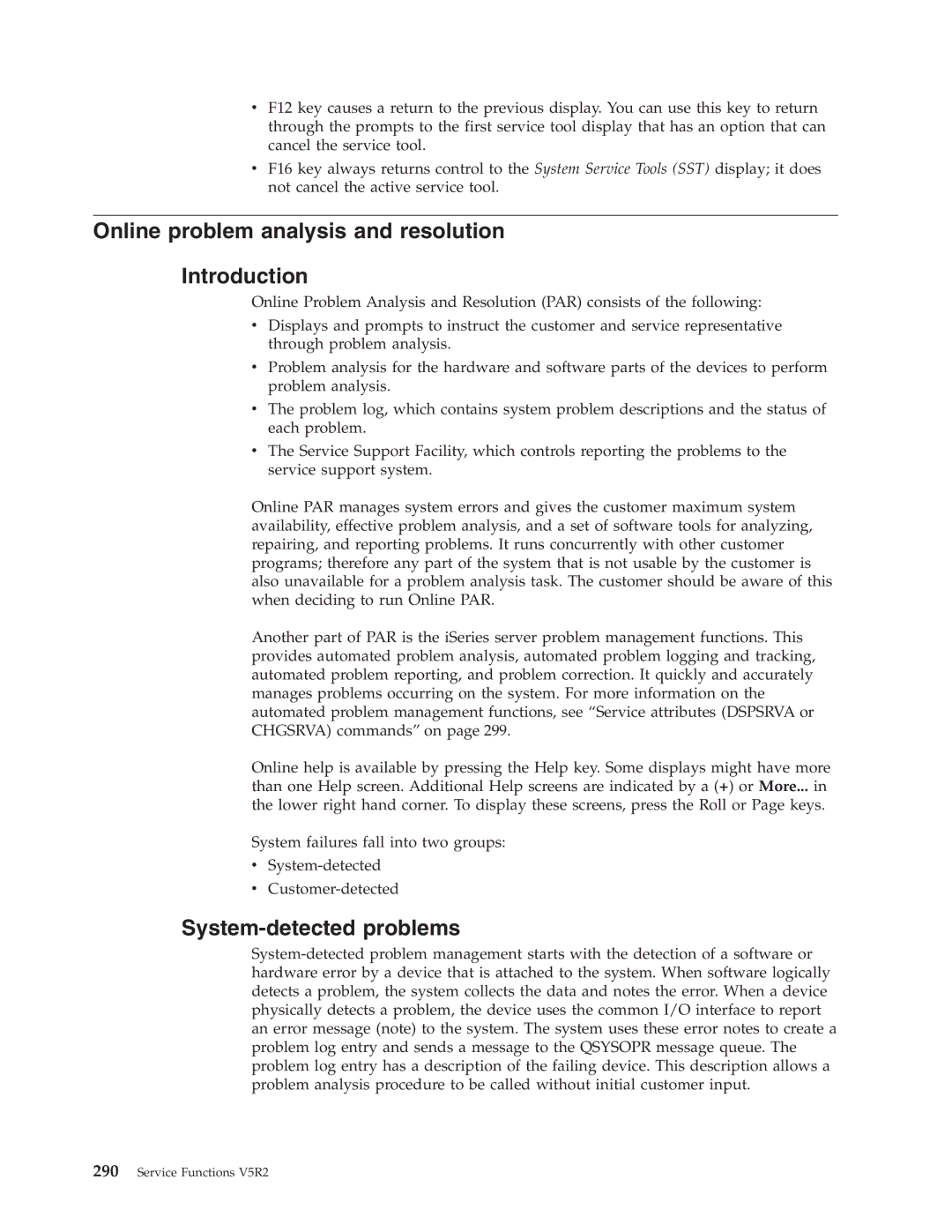 IBM SY44-5902-05 manual Online problem analysis and resolution Introduction, System-detected problems 