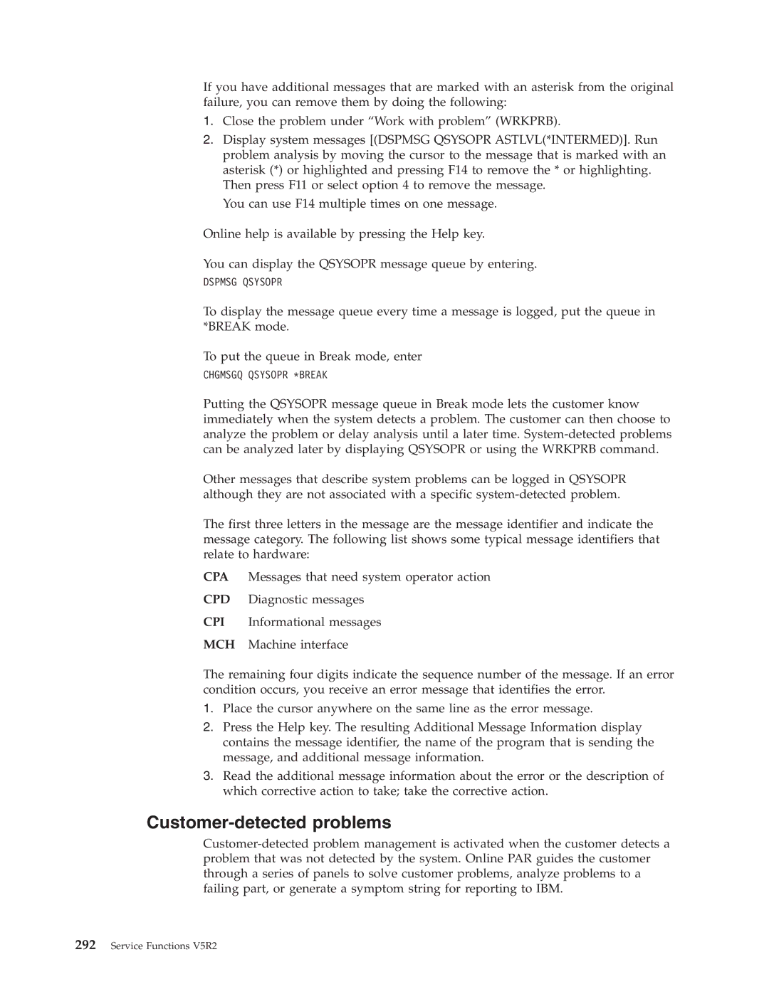 IBM SY44-5902-05 manual Customer-detected problems 