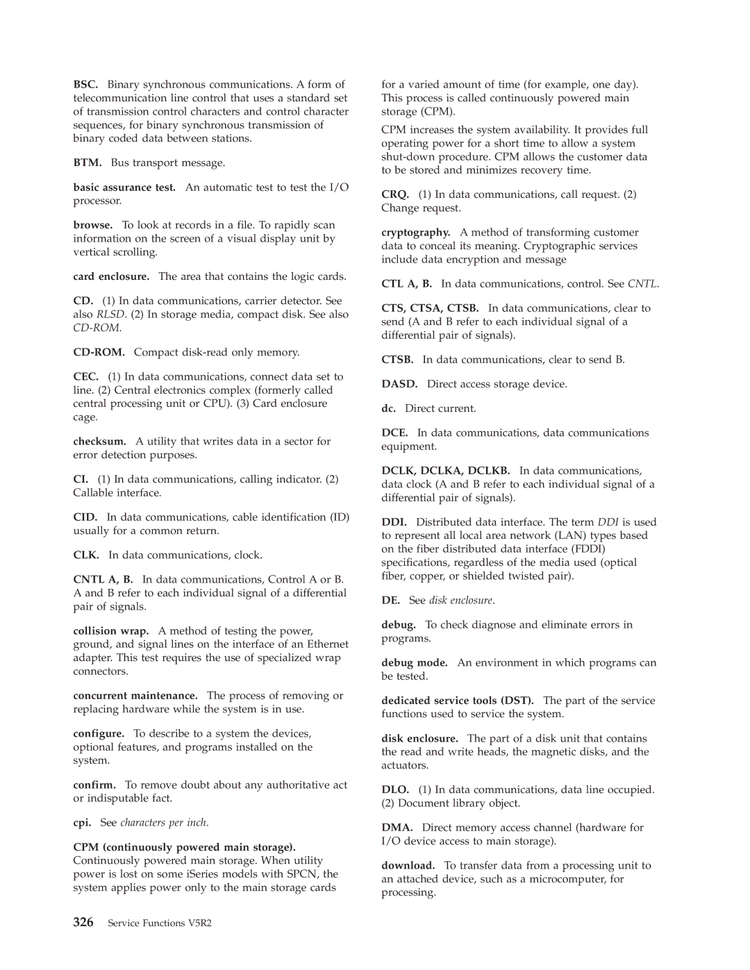 IBM SY44-5902-05 manual Cpi. See characters per inch 