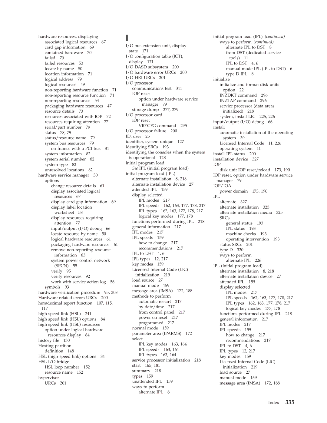 IBM SY44-5902-05 manual 335 