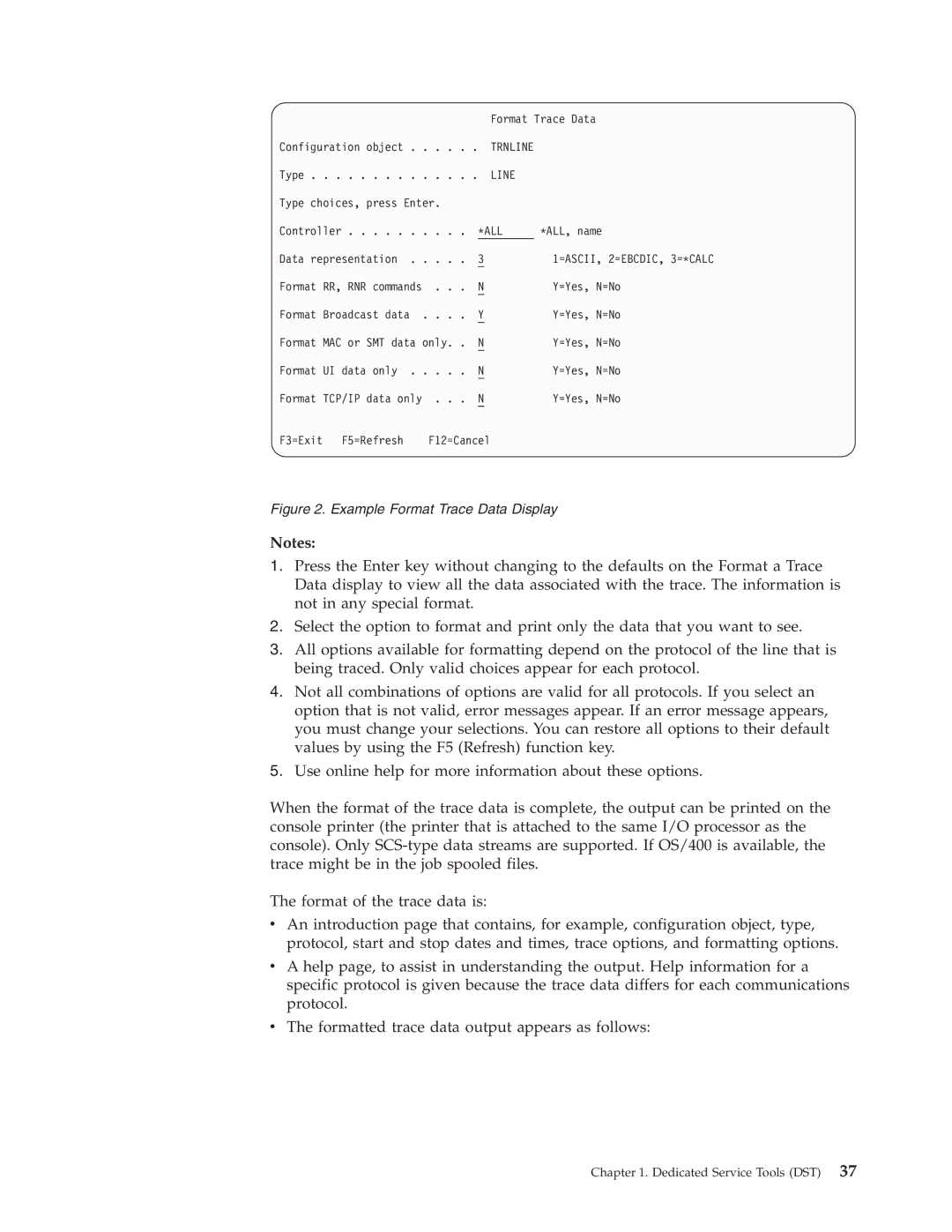 IBM SY44-5902-05 manual Example Format Trace Data Display 