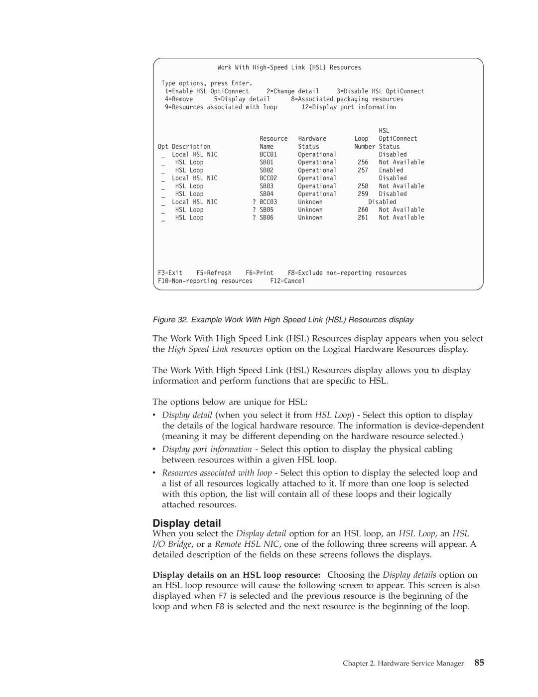 IBM SY44-5902-05 manual Display detail, BCC02 