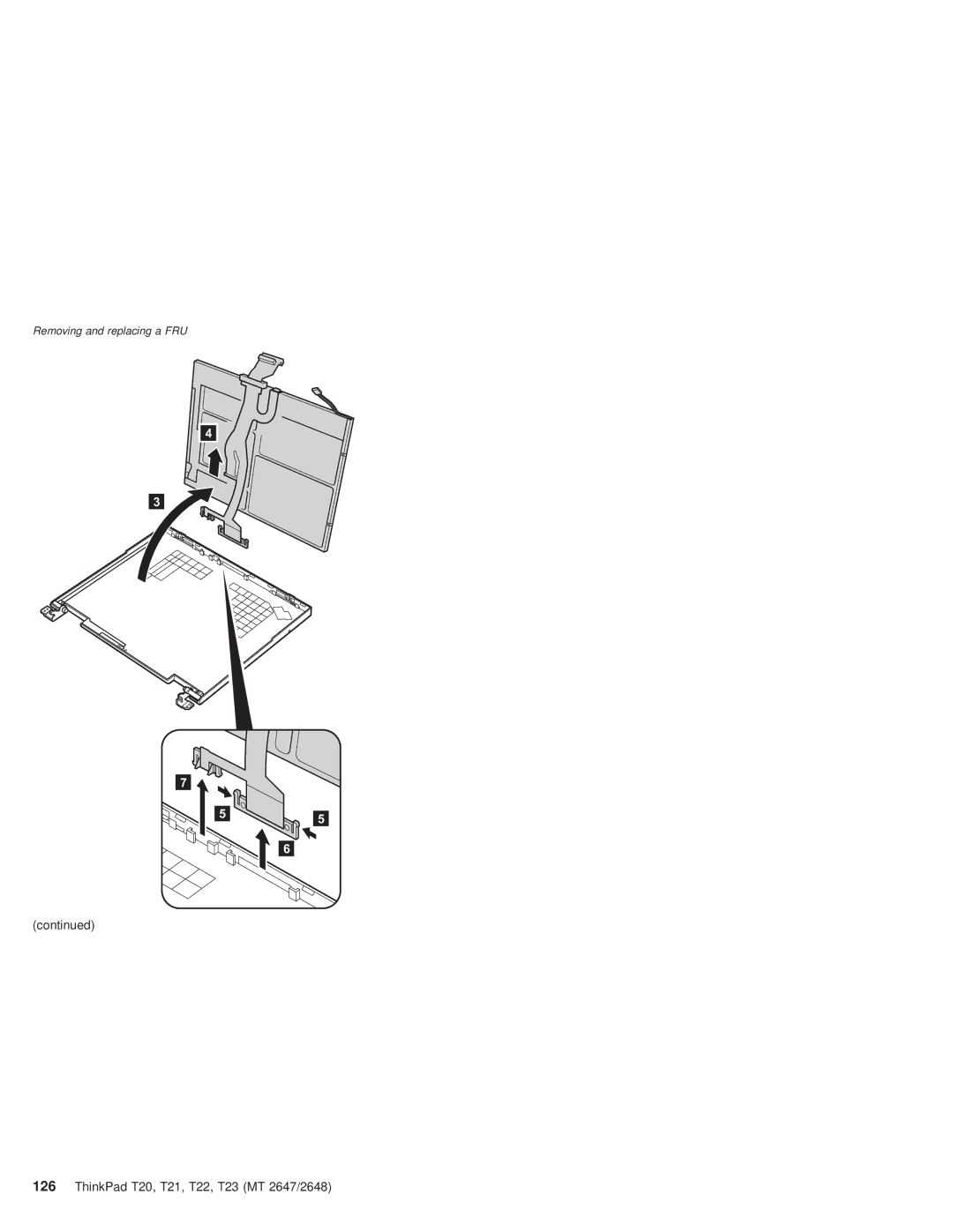 IBM manual ThinkPad T20, T21, T22, T23 MT 2647/2648 