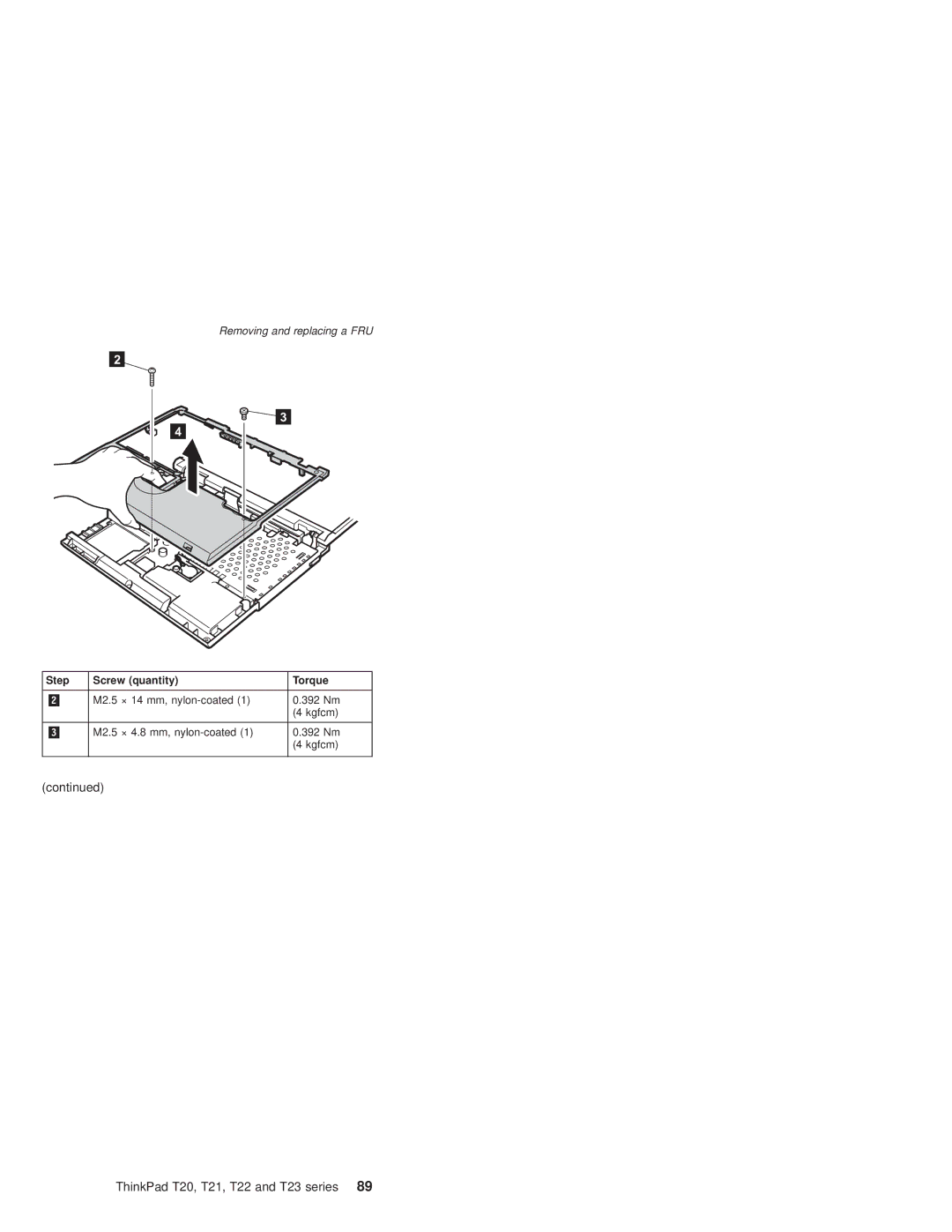 IBM manual ThinkPad T20, T21, T22 and T23 series 