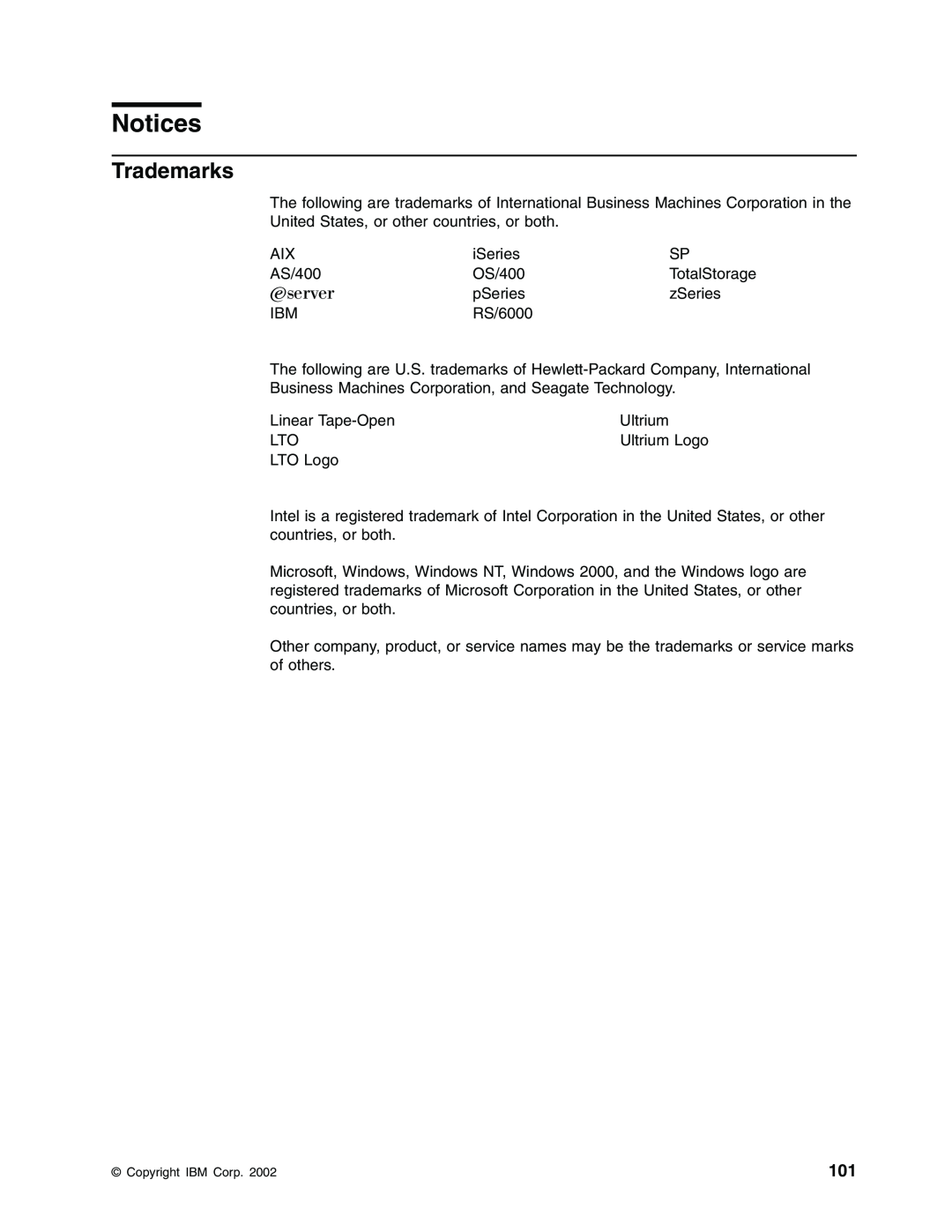 IBM T400F manual Notices, Trademarks 