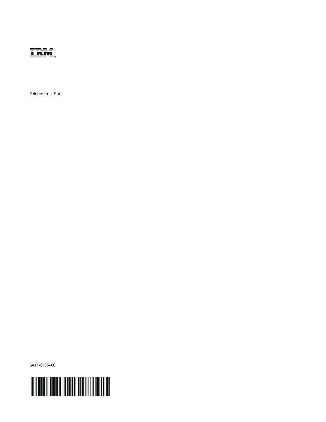 IBM T400F manual GA32-0455-00 