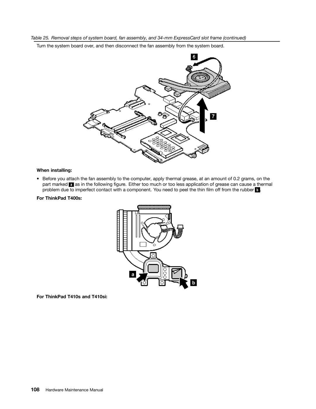 IBM T400S, T410SI manual When installing, For ThinkPad T400s For ThinkPad T410s and T410si 