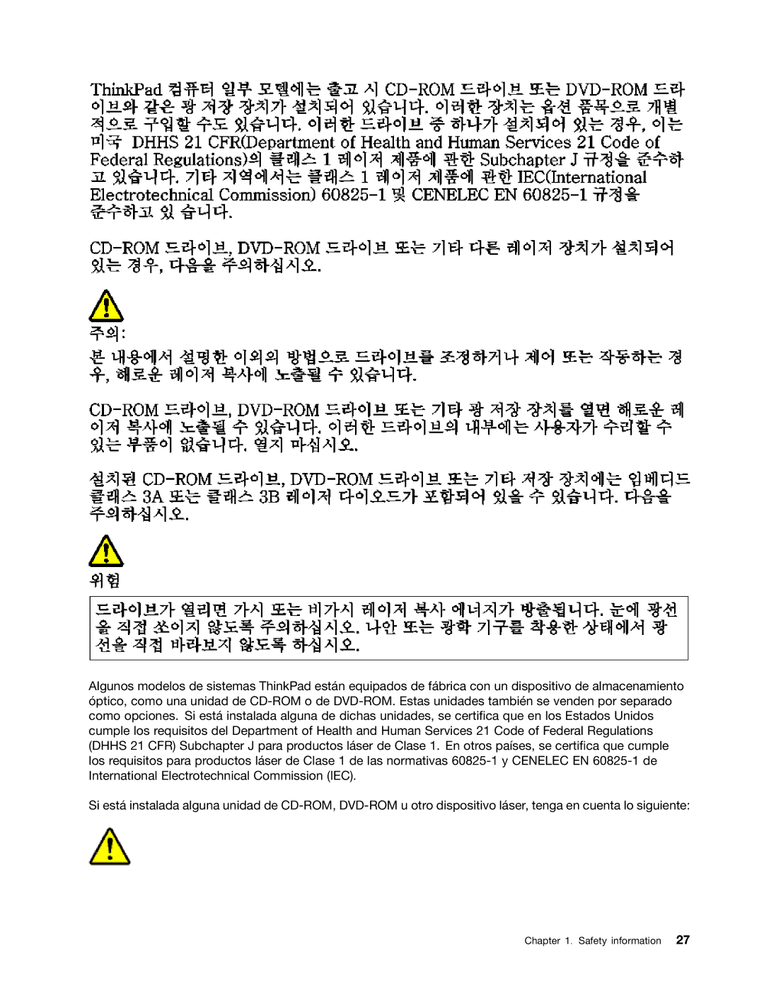 IBM T400S, T410SI manual Safety information 